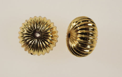 Gold Plated Plastic Bead. 22mm x 13mm 1/2 Gross For