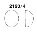 Swarovski ART #2190/4  Flat Back Oval Cabochons  10 x 8mm Colors  1 gross for