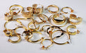 Gold Plated Hoop   Earring Assortment  24 pairs For