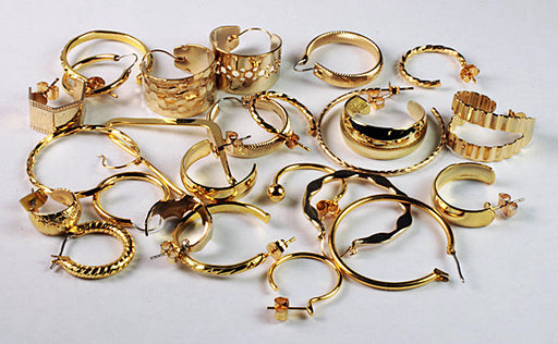 Gold Plated Hoop   Earring Assortment  24 pairs For
