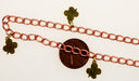 Steel Curb Chain With Charms  100 Feet For