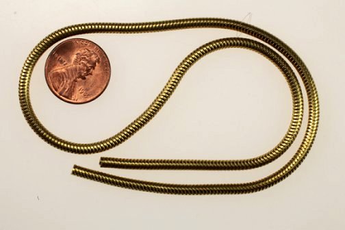 Snake Chain 3.1mm Diameter   15 Inches Long  1 Gross For
