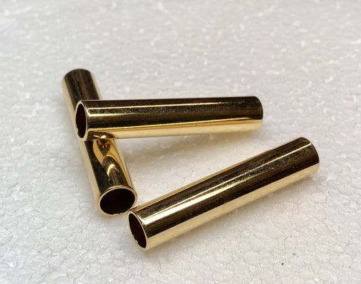 Tube Bead  Gold Plated  Available In Four Length  1/2 gross for