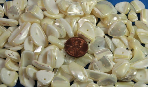 Mother Of Pearl Nugget Beads   1 Pound For