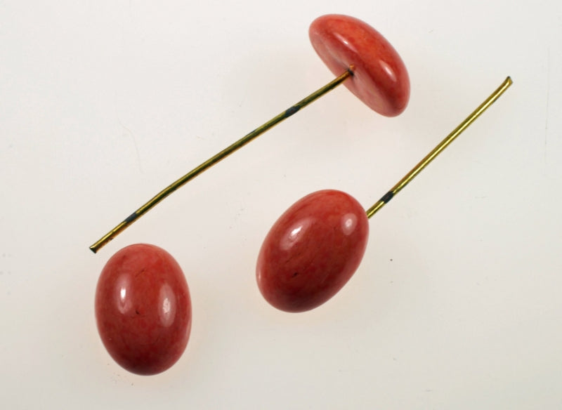 Glass Cabochon With Wire  23x16mm  1 Dozen For