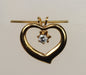 Cubic Zirconia Heart Pendant  2 1/2 Dozen For