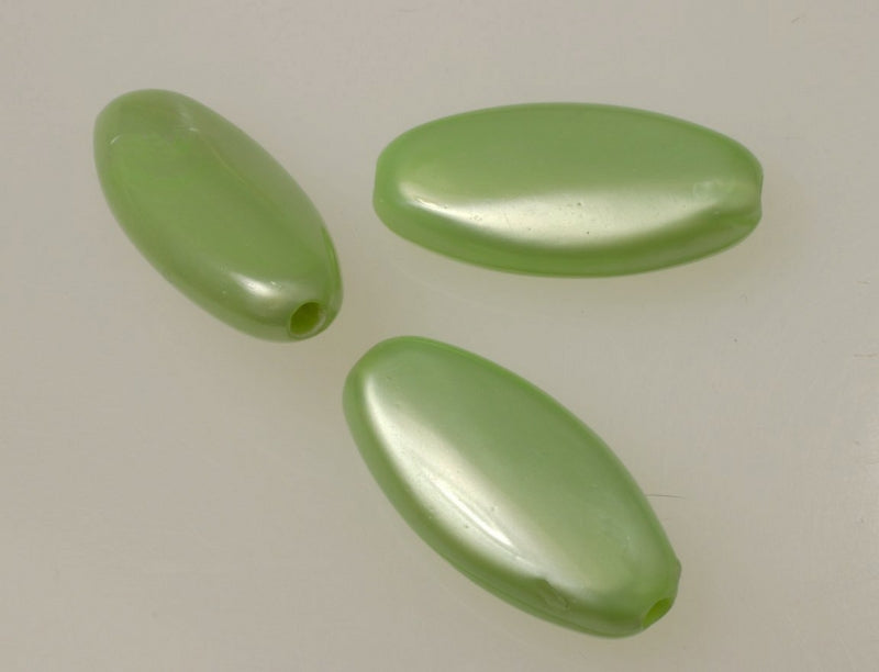 Acrylic Oval Plastic Bead  1 Pound For