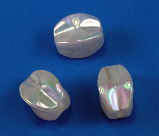 Pearlized Aurora Borealis Plastic bead  24 x 22mm  1 Pound For