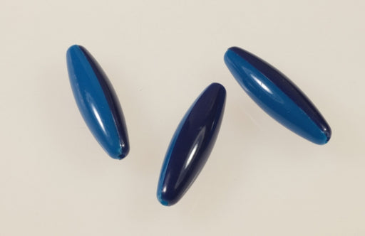 Two Tone Plastic Beads  10mm x 40mm  1 Pound For