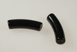 Curved Plastic Bead  Available In Black Or White  10mm x 39mm  1 Pound For