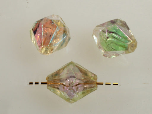 Plastic Crystal Aurora Borealis Beads   Available In 4 Sizes  1 Pound For