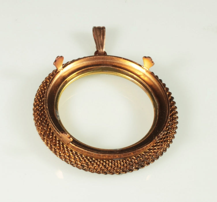 Brass pendant   with 36mm Setting  1 Dozen For