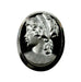 Glass Cameo  34 x 26mm  1 Dozen For