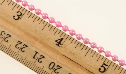 Ball Chain Pink  3.2mm  50 Feet For