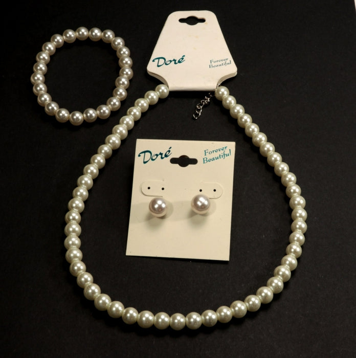 Three Piece Pearl Set  1 Set For