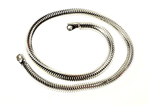 Sterling Plated Snake Chain  14 1/4 inches long  6 Pieces For