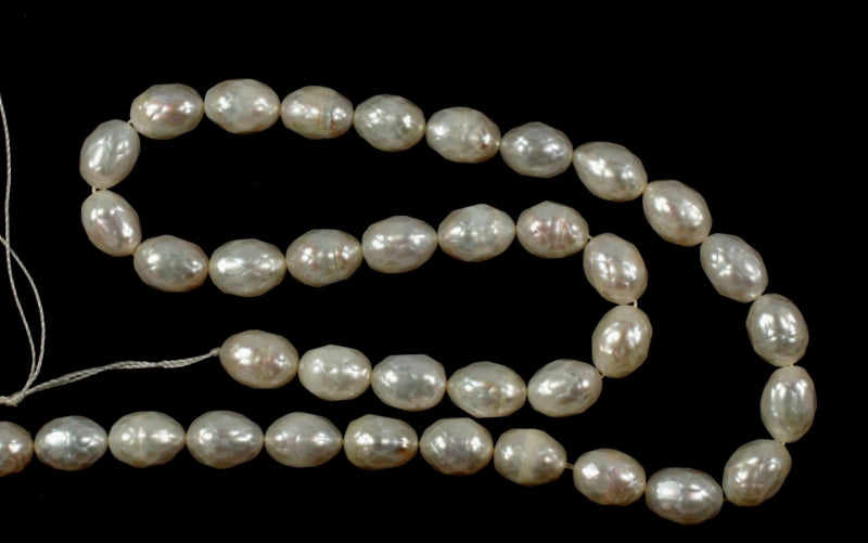 Fresh Water Pearl  Oval  16 Inch Strands  One Strand For