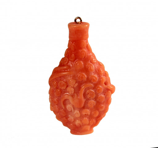 Carved Pendant  3 x 1 3/4 Inches  6 For