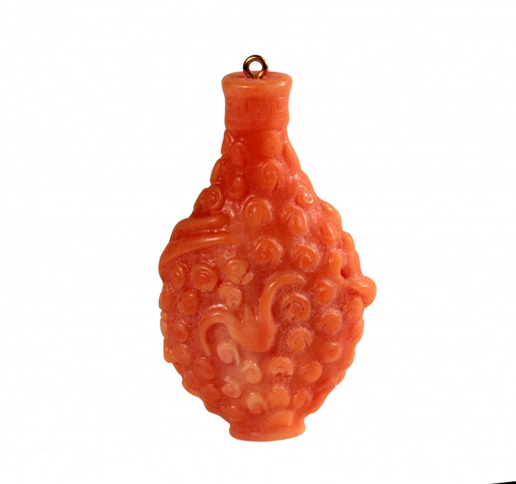 Carved Pendant  3 x 1 3/4 Inches  6 For