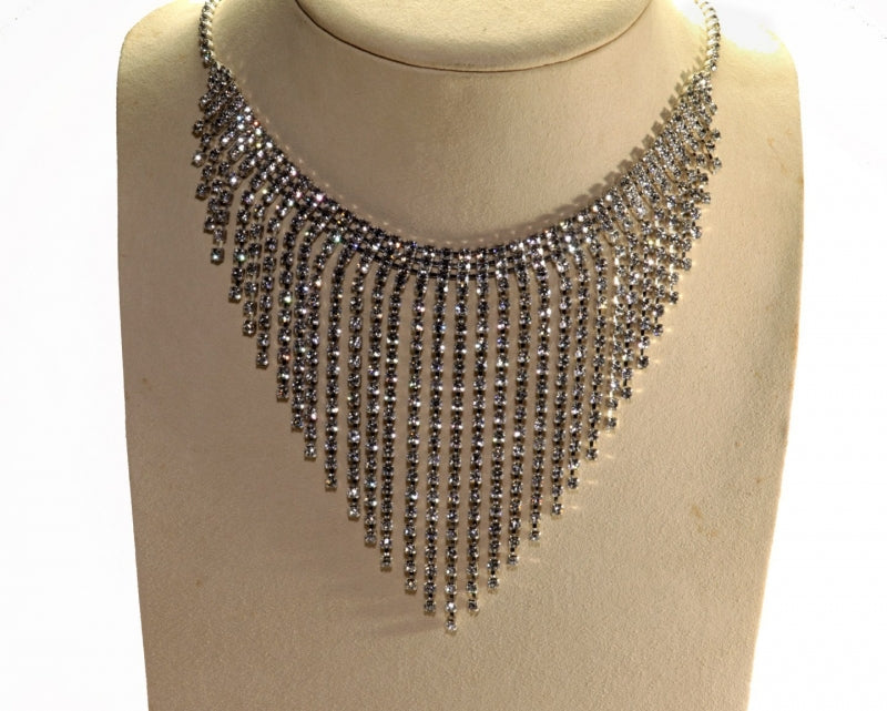 Rhinestone Fringe Necklace  1 For