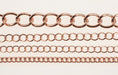 Copper Plated Chain Assortment  4 Styles 10 Feet Each  40 Feet For