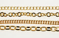 Gold Plated Chain Assortment  4 Styles 10 Feet Each  40 Feet For