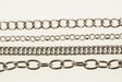 Rhodium Plated Chain Assortment  4 Styles 10 Feet Each  40 Feet For