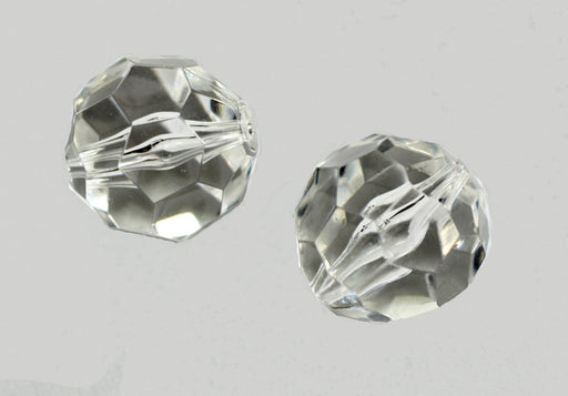 Faceted Acrylic Beads  16mm - 5 colors Available  1 Pound For