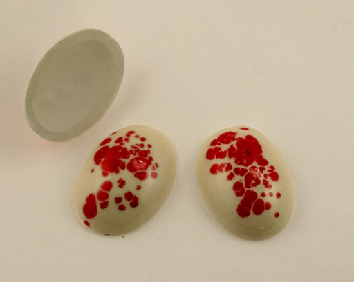 Ceramic Cabochon  38mm x 28mm  12 For