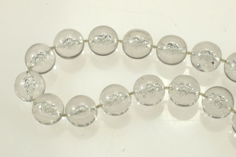 Crystal Beads Molded On Thread  12mm  50 Feet For