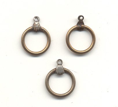 Earring Drop - Round with 1 Loop 2 gross for