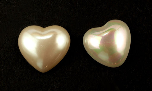 Pearl Heart Cabochon  18mm  1/2 Gross For