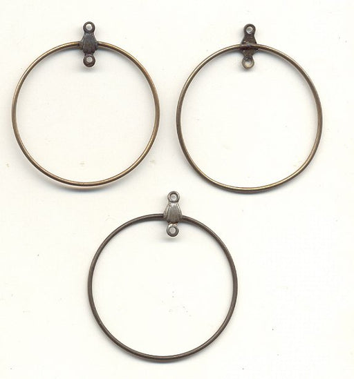 Earring Drop - Round with 2 Loops 32mm 2 gross for