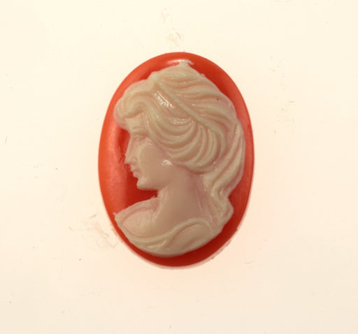 Plastic Cameo  25mm x 18mm  72 Pieces For