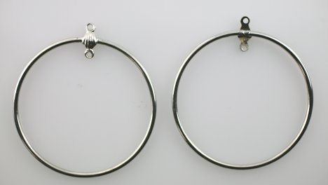 Earring drop with 2 loops. 39mm 1 gross for