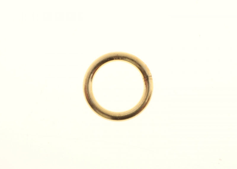 Jump Rings soldered  Gold Plated  7mm  200 For