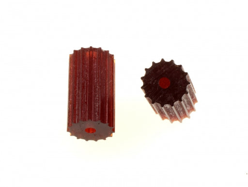 Ribbed Plastic Bead  15mm x 8.5mm  1 pound For