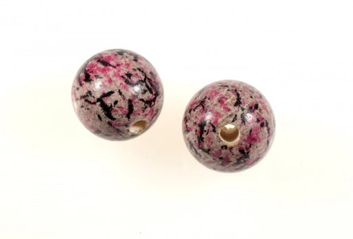 Multi Color Wood Bead  20mm  100 For