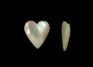 Mother Of Pearl Heart Cabochons  14mm x 16mm  50 Pieces For