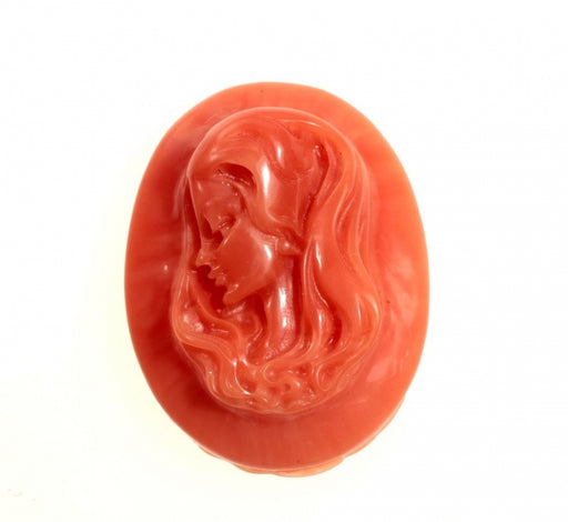 Plastic Cameo  48mm x 37mm  2 Colors Available  1 Dozen For