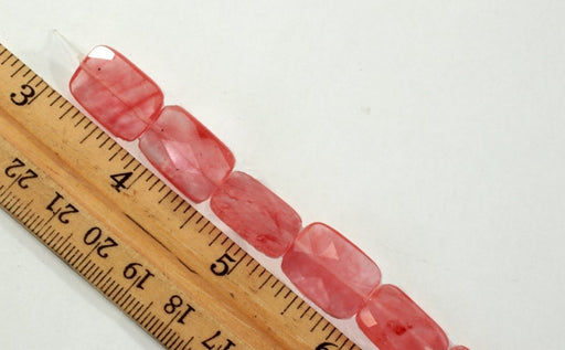 Strawberry Quartz Bead  18mm x 13mm  3 Strands For