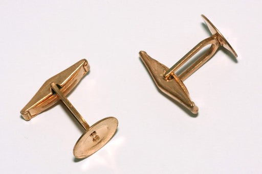Cuff link actions with 13 mm flat pad 1 gross for