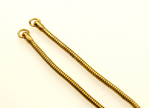 Snake Chain  3.2mm x 25 Inches - Cut and Capped  12 Pieces for