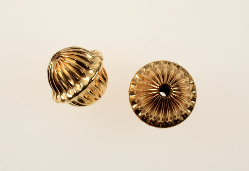 Currugated Bead  12mm  1/2 Gross For
