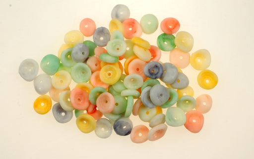 Plastic Heishi Bead Mix  10mm  1 Pound For