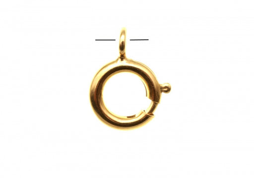 Spring Ring Clasp Plated  9mm  1 Gross For