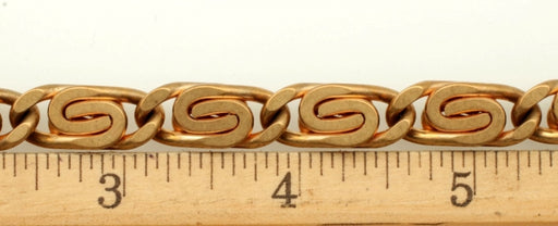 Brass Scroll Chain  Cut 22 Inches  4 Pieces For