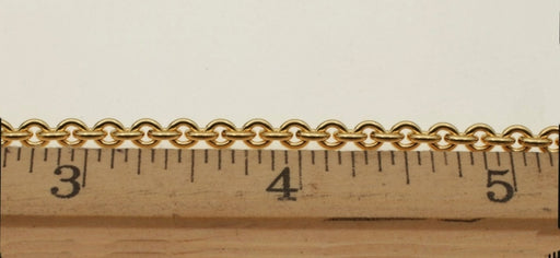 Cable Chain Gold Plated  25 Feet For