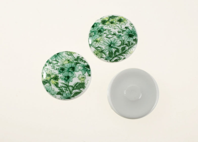 Floral Cabochons  28mm  2 Colors Available  72 Pieces For