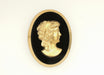 Glass Cameo  34mm x26mm  3 Piece For